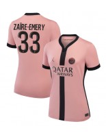 Paris Saint-Germain Warren Zaire-Emery #33 Tredjedrakt Dame 2024-25 Korte ermer